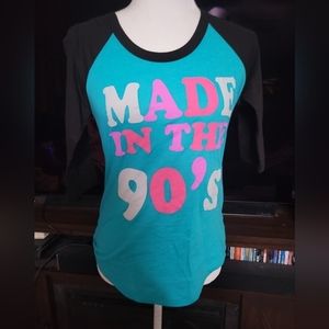 Loyal‎ Army size Small 3/4 length sleeve jersey style Tshirt Made in the 90s